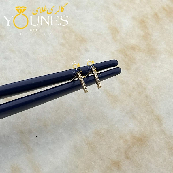 گوشواره طلا خطی بلند